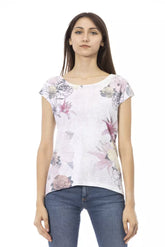 Trussardi Action White Cotton Women T-Shirt -   -  Trussardi Action.